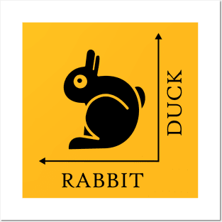 Duck Rabbit Illusion Posters and Art